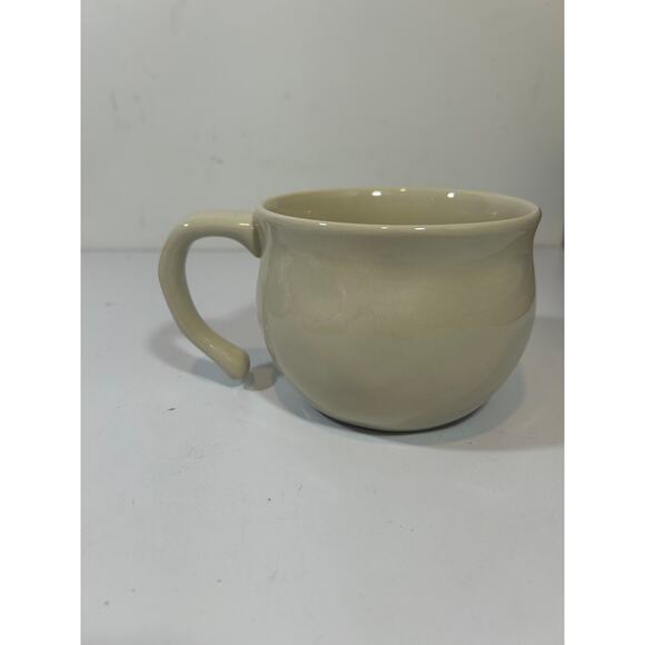 Demdaco Kind Heart Off-White/Gray 16 Ounce Stoneware Handled Soup Mug Bowl - Picture 5 of 7
